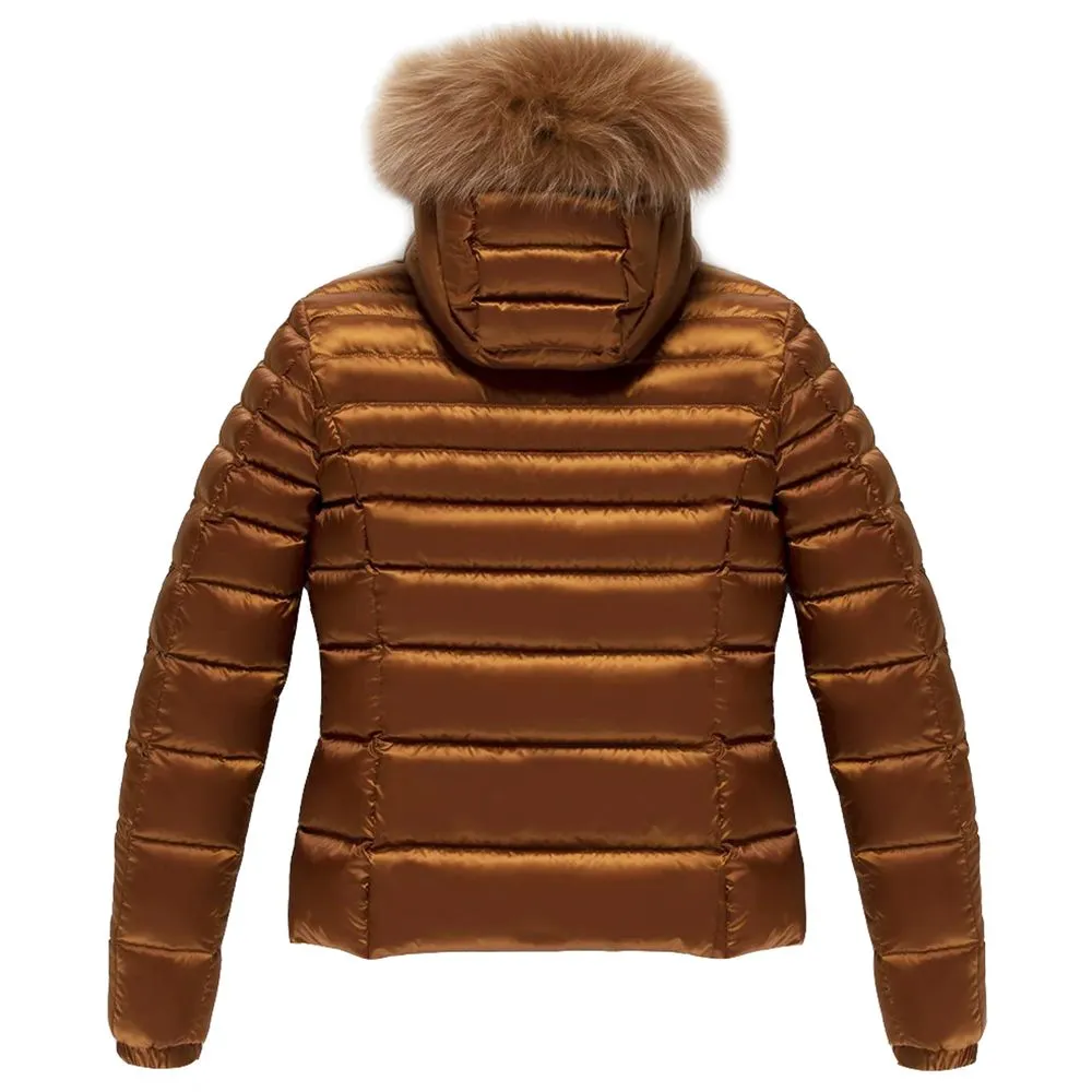 Orange Nylon Women's Jacket