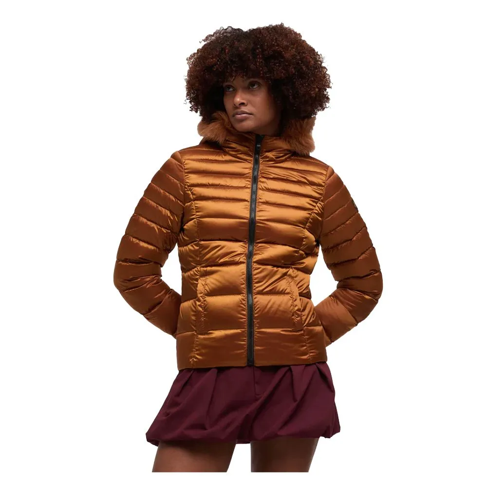 Orange Nylon Women's Jacket