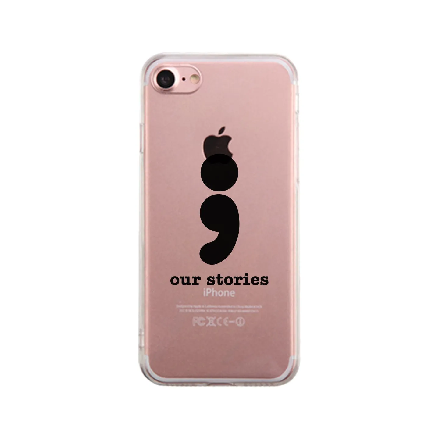Our Stories-Left Clear Phone Case