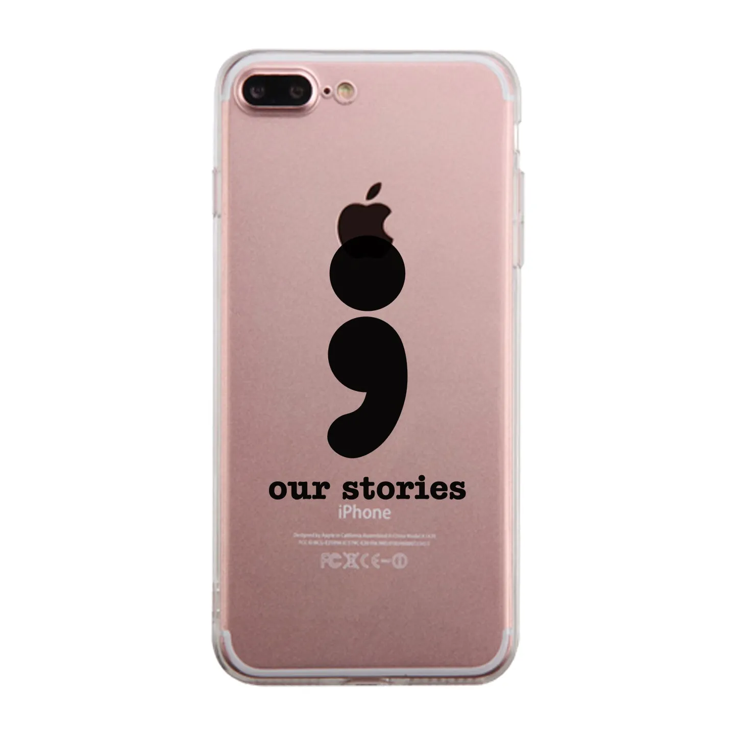 Our Stories-Left Clear Phone Case