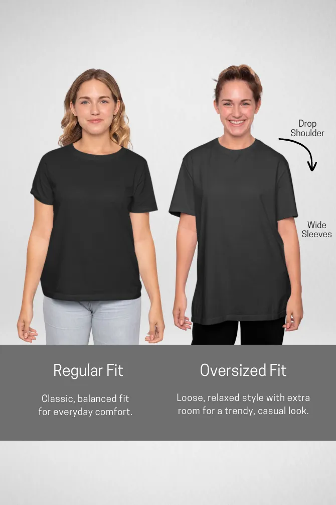 Pack Of 3 Oversized T-Shirts Black Maroon and Navy Blue for Women