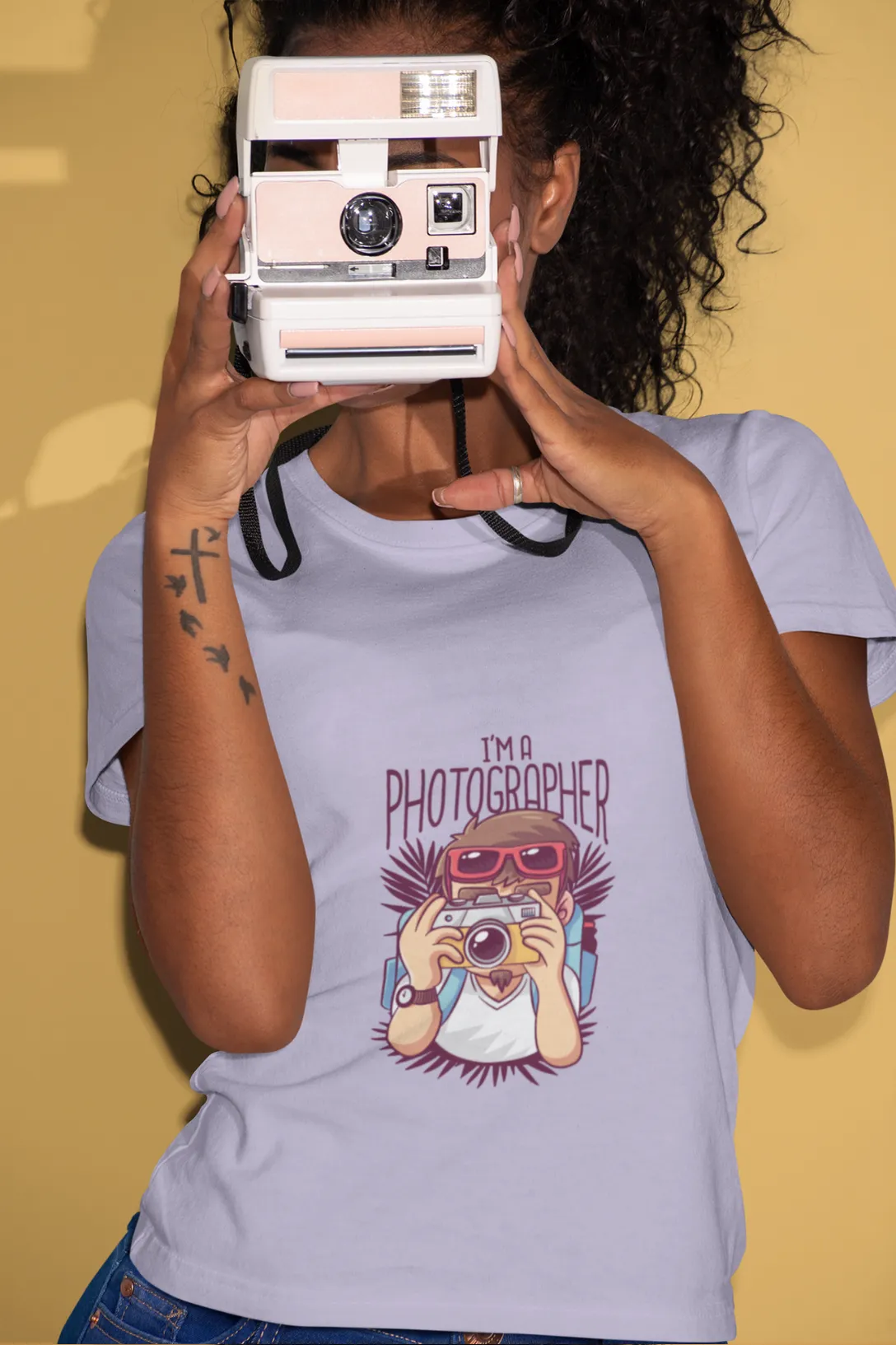 Photographer Printed T-shirt for women