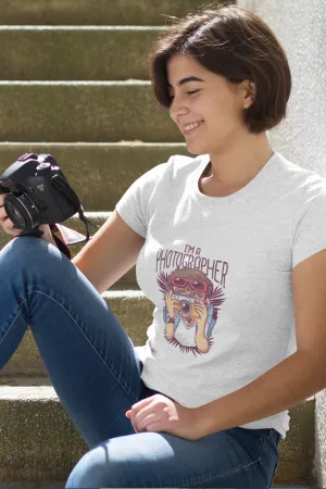 Photographer Printed T-shirt for women