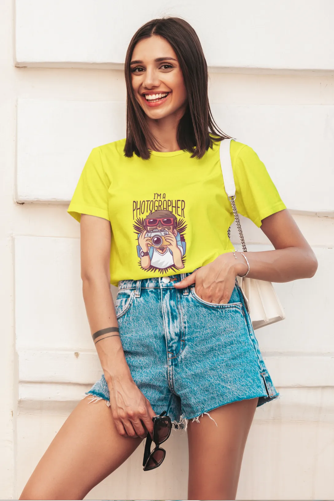 Photographer Printed T-shirt for women