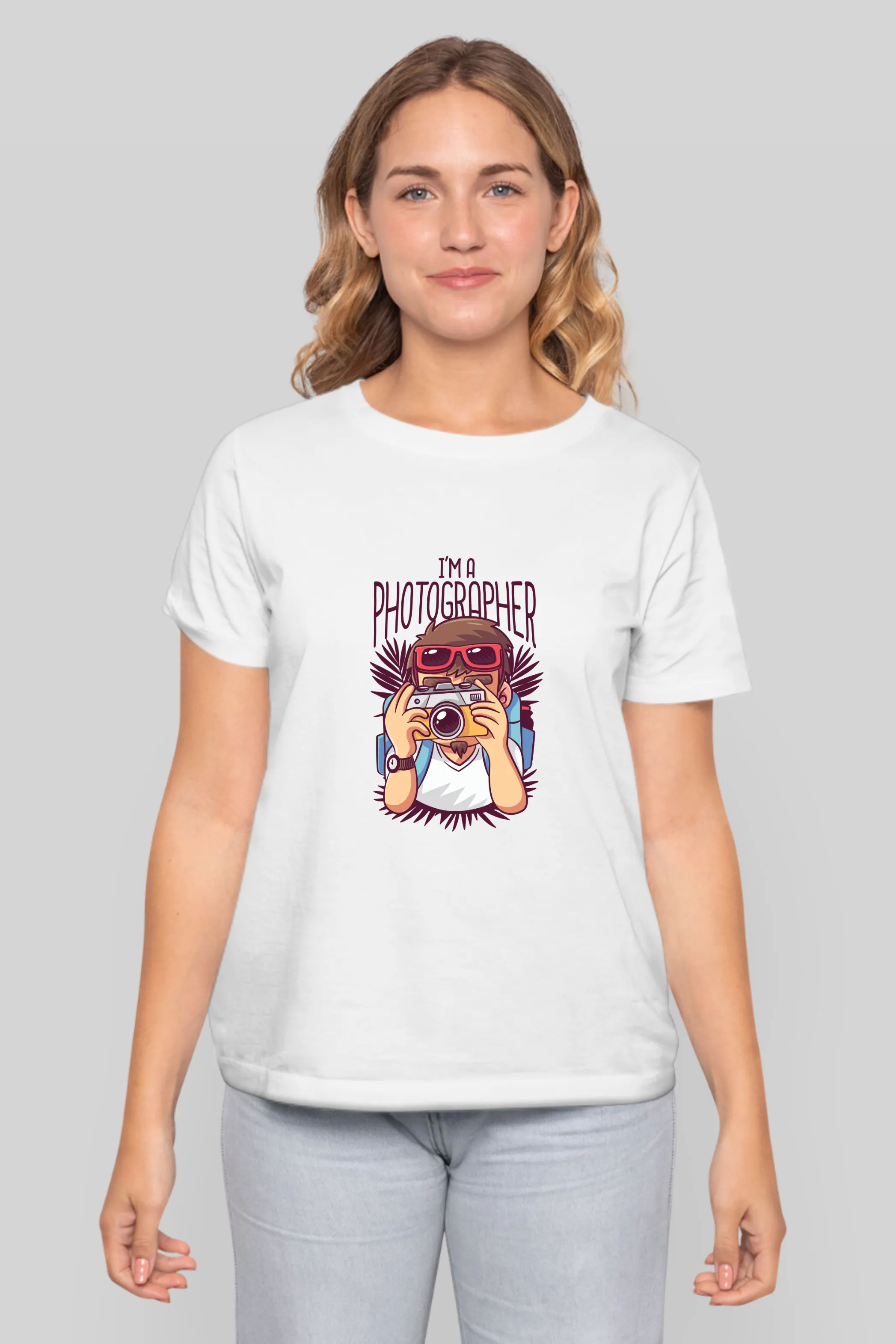 Photographer Printed T-shirt for women