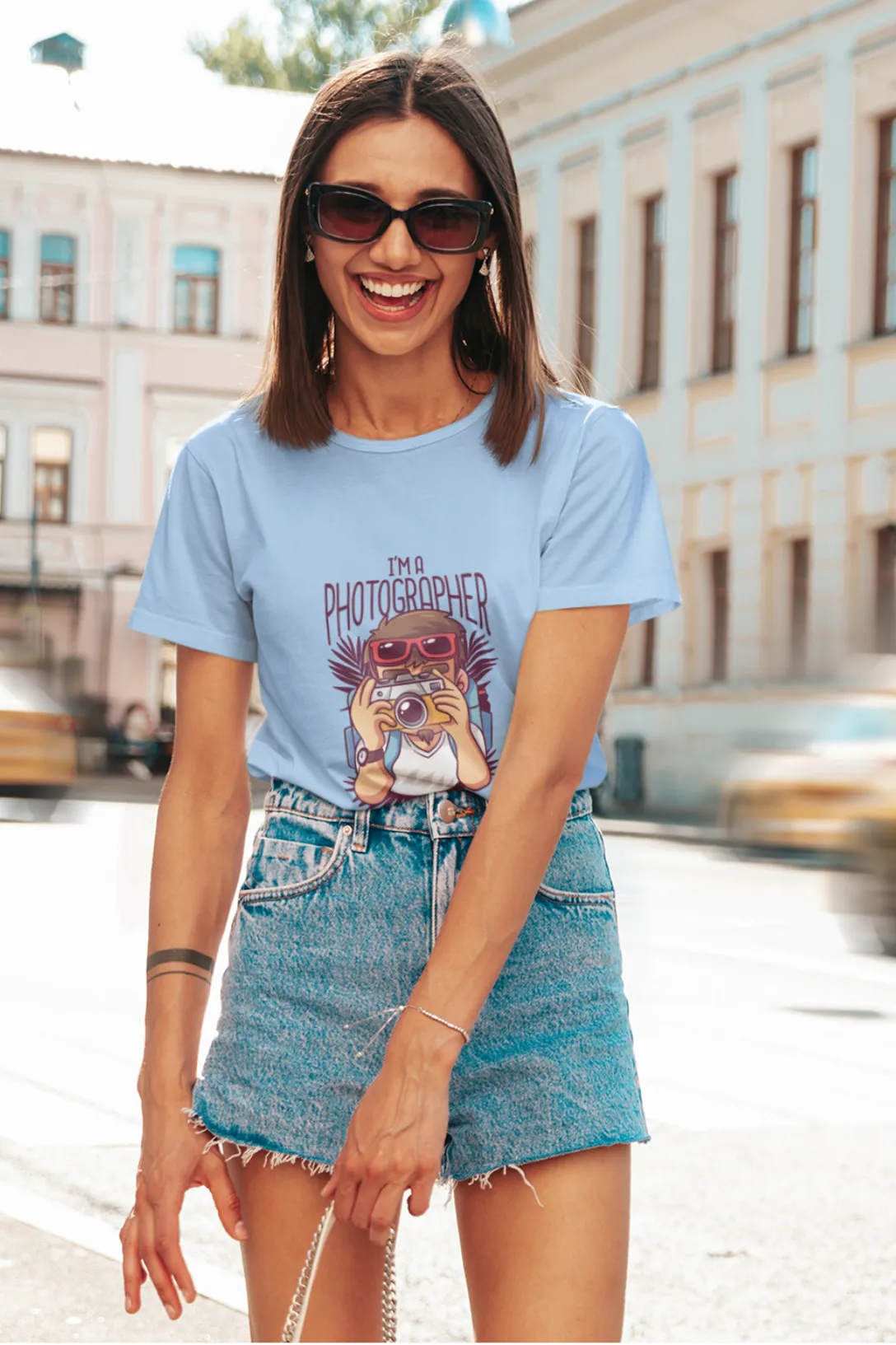Photographer Printed T-shirt for women