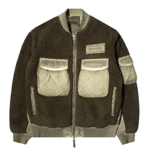 PILE FLEECE OVERDYED JACKET