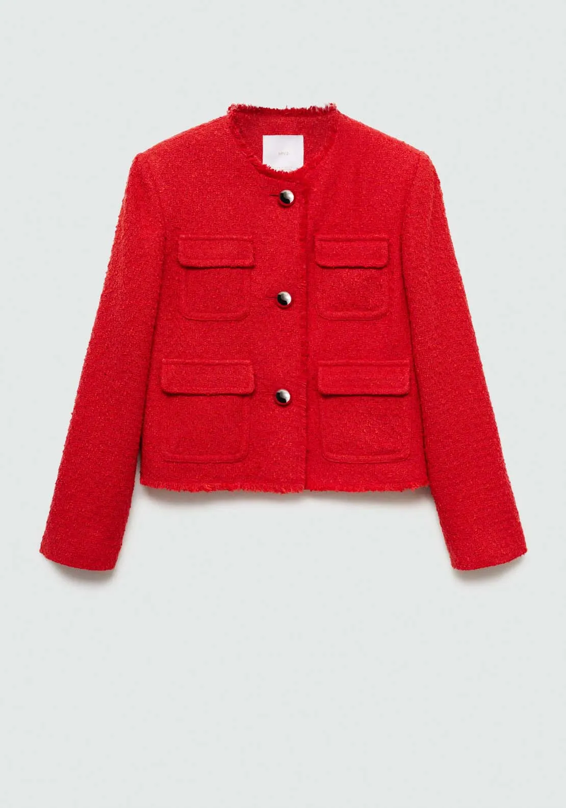 Pocket tweed jacket - Red