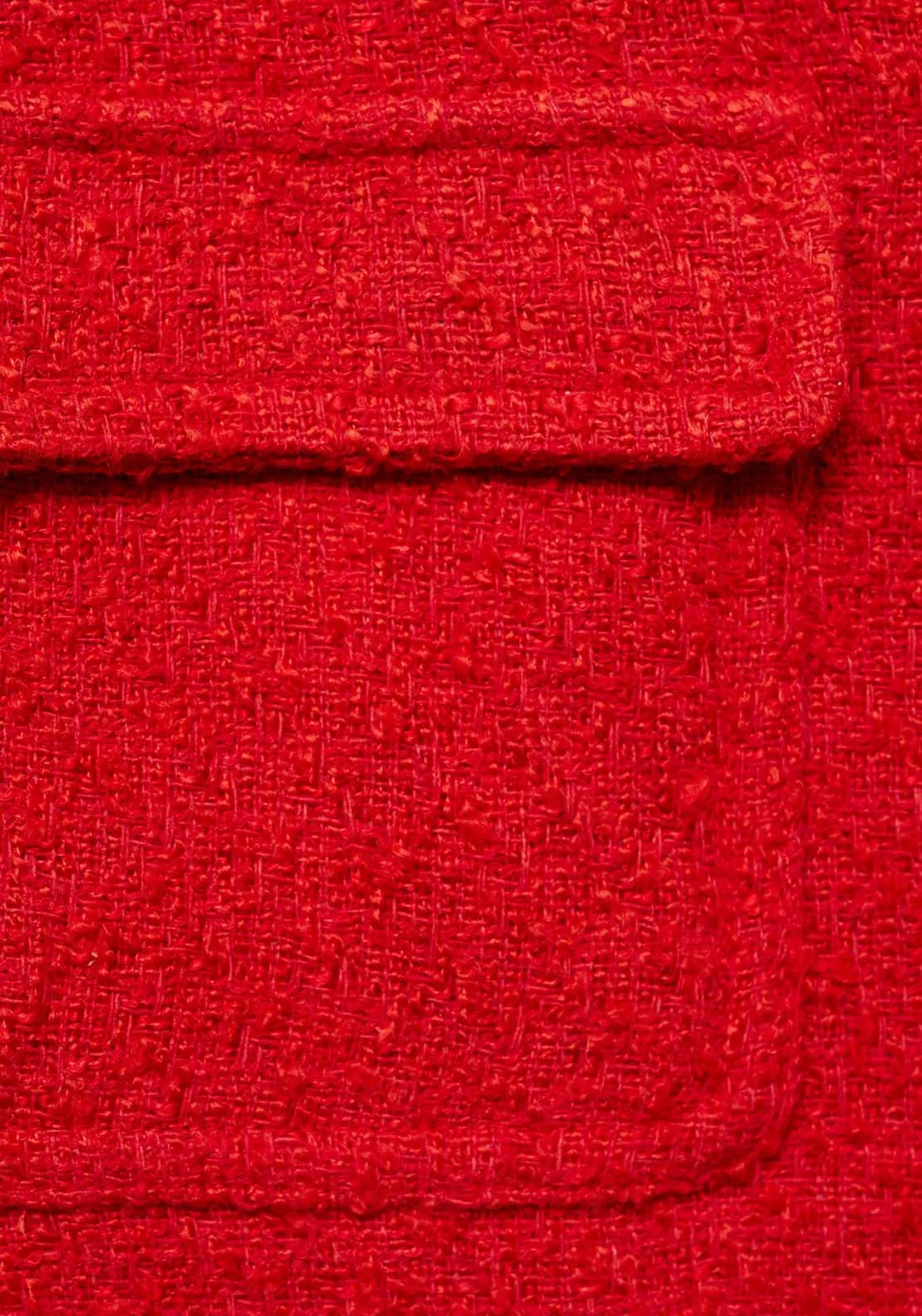 Pocket tweed jacket - Red