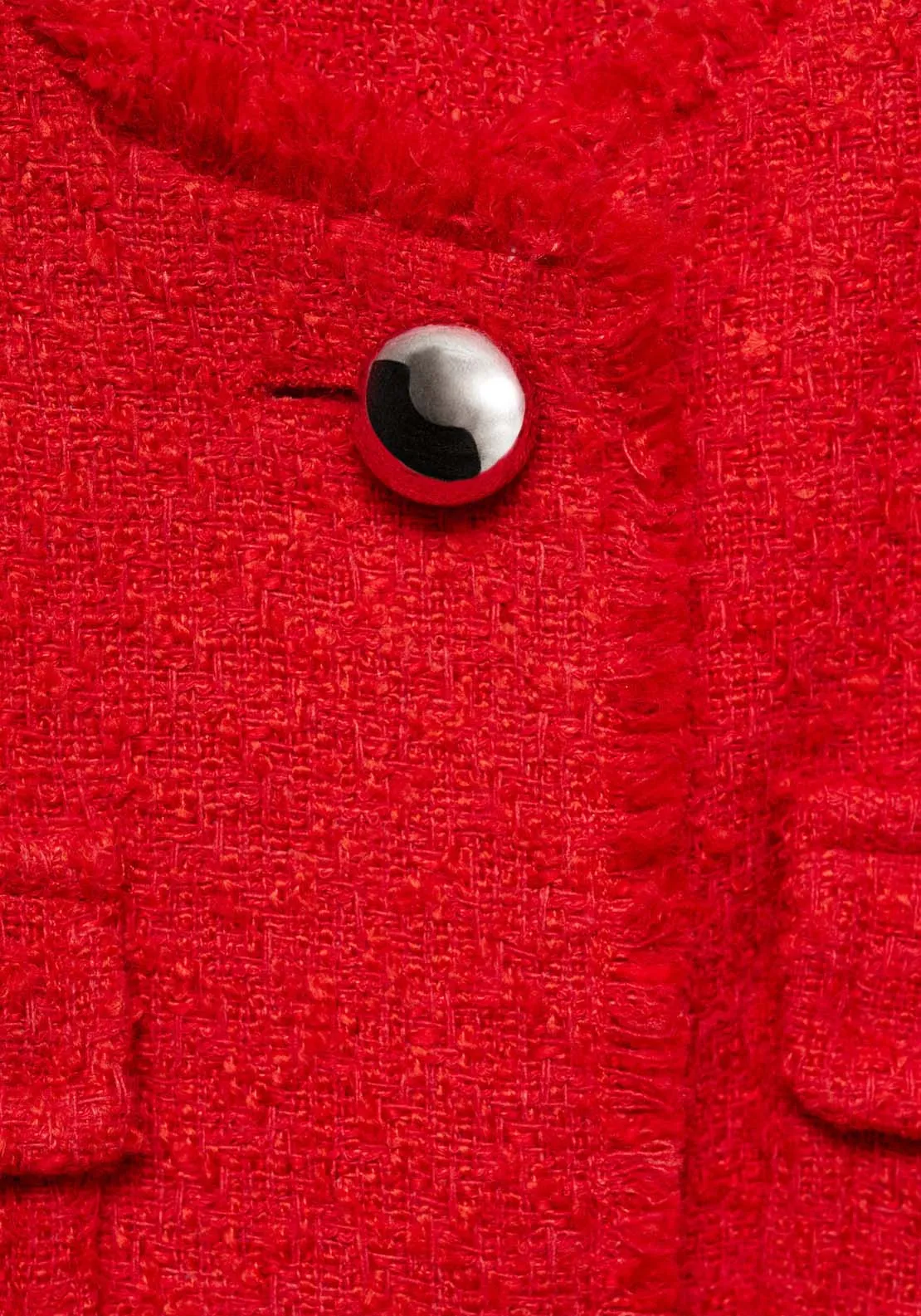 Pocket tweed jacket - Red