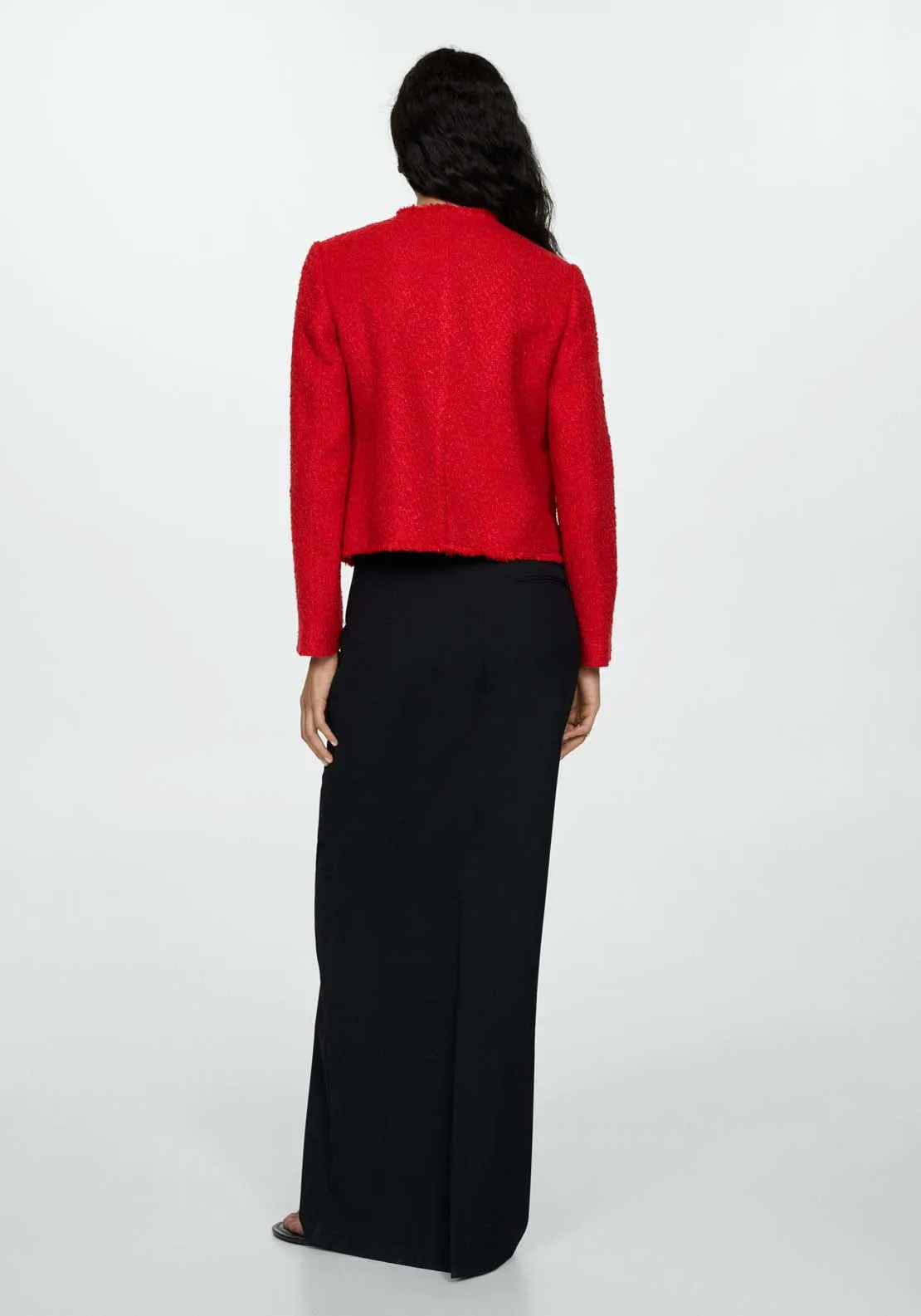 Pocket tweed jacket - Red