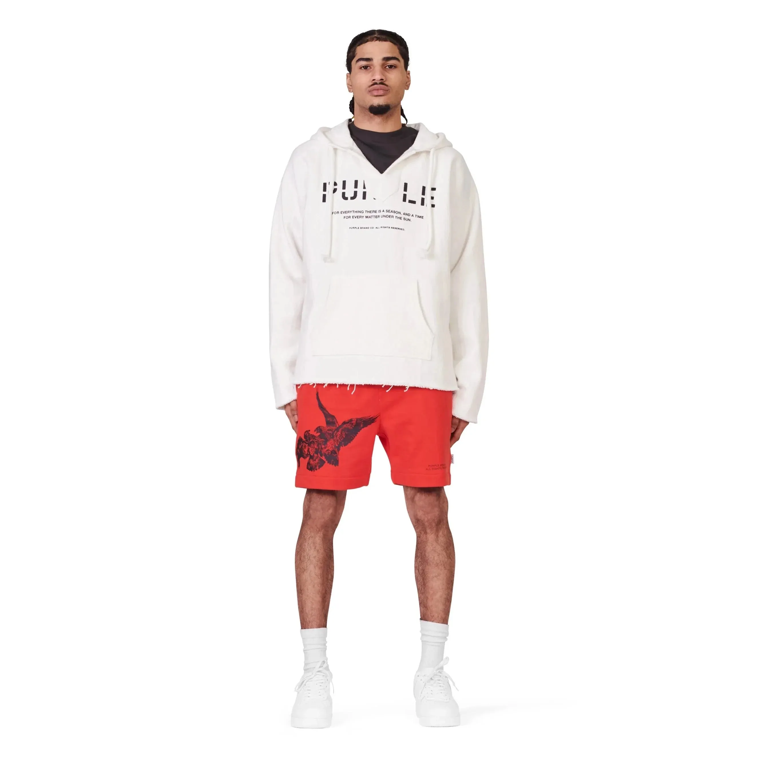Purple Brand P413 Red Bird Relaxed Fit Short