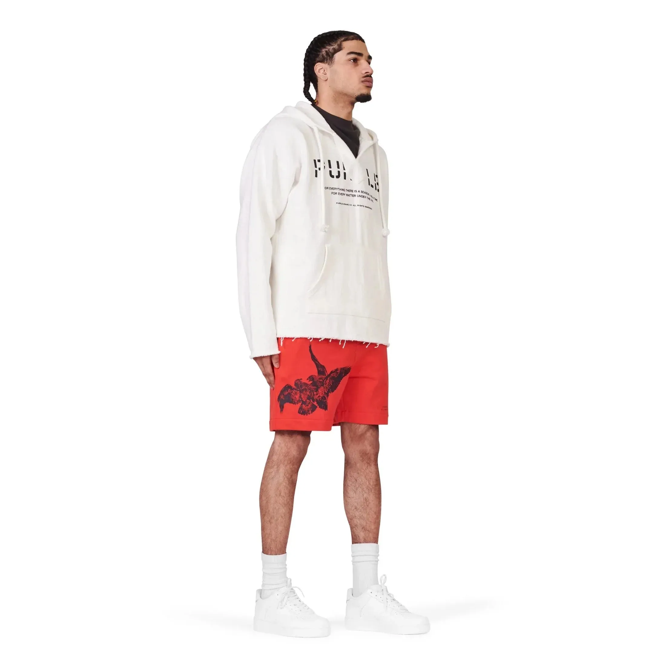 Purple Brand P413 Red Bird Relaxed Fit Short