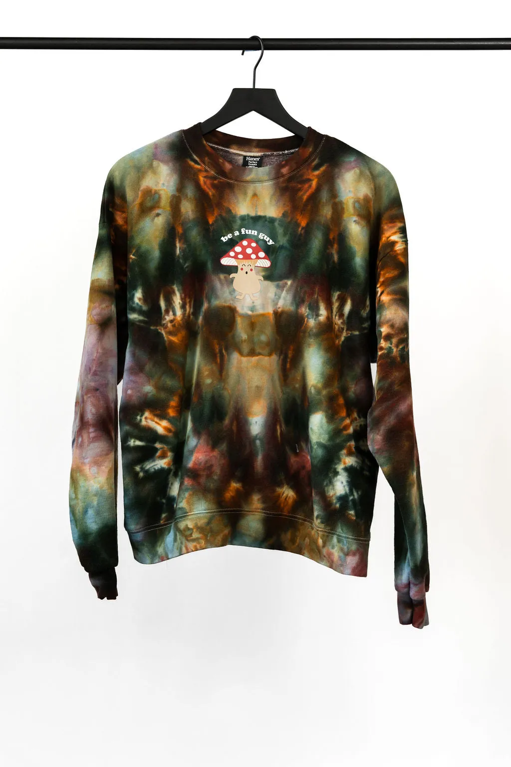 "Be a Fun Guy" Hippie Camo Tie Dye Sweatshirt