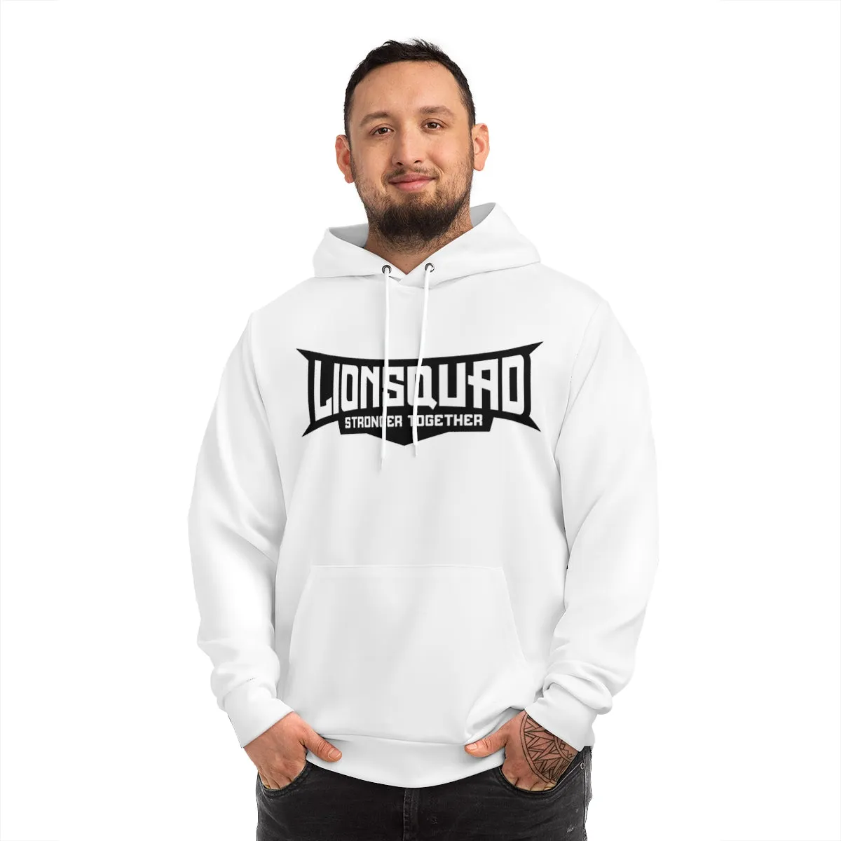 "BLACK SQUAD" LIONSQUAD AOP Fashion Hoodie