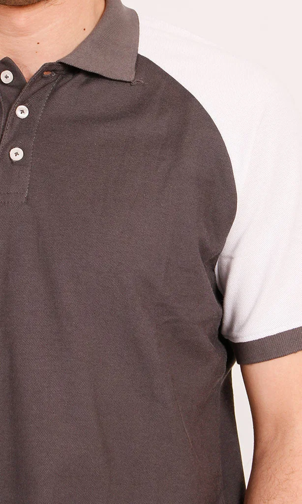 R205813 - Pique Polo Shirt - Black & White
