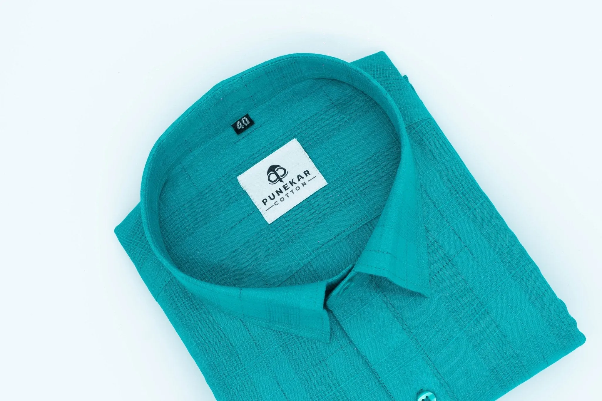 Rama Green Color Pure Cotton Shirts For Men