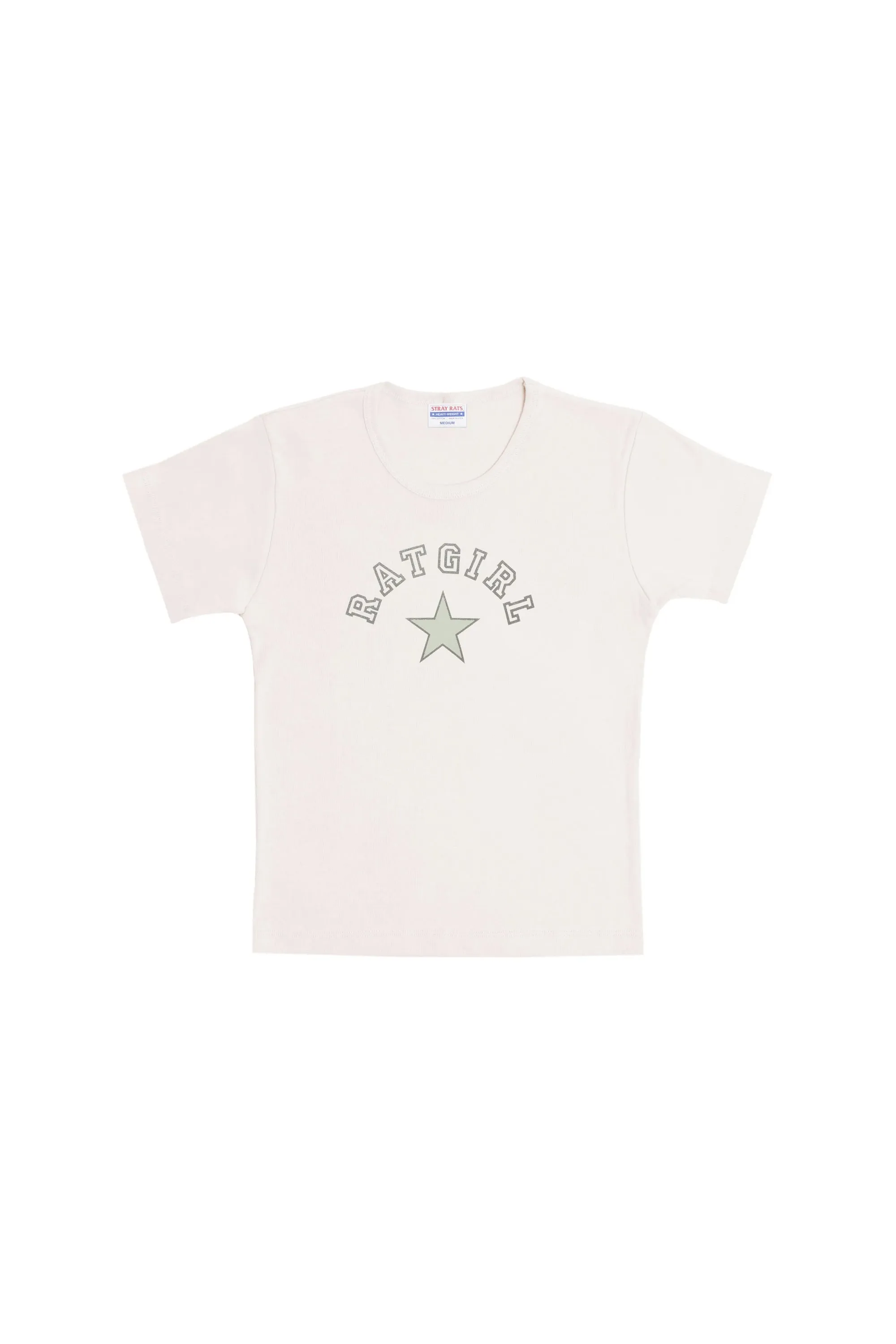 Ratgirl Star Baby Tee Cream