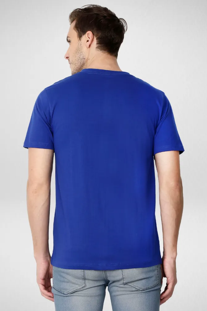 Red and Royal Blue V Neck T-Shirts Combo for Men