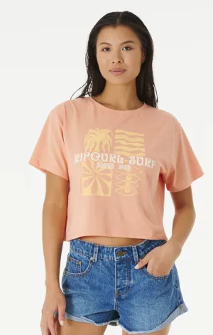 Ripcurl Always Summer Short Sleeve Crop Tee