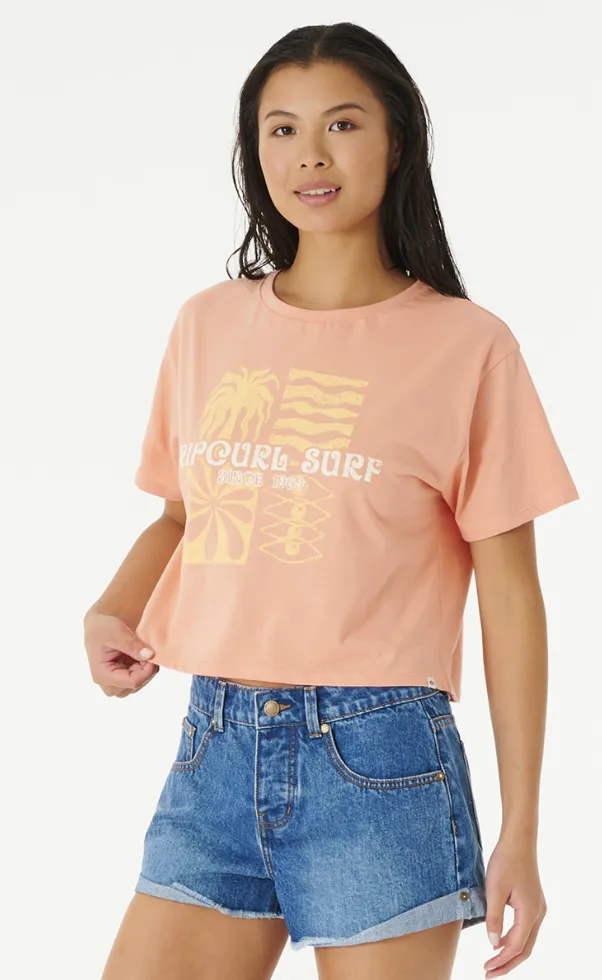 Ripcurl Always Summer Short Sleeve Crop Tee