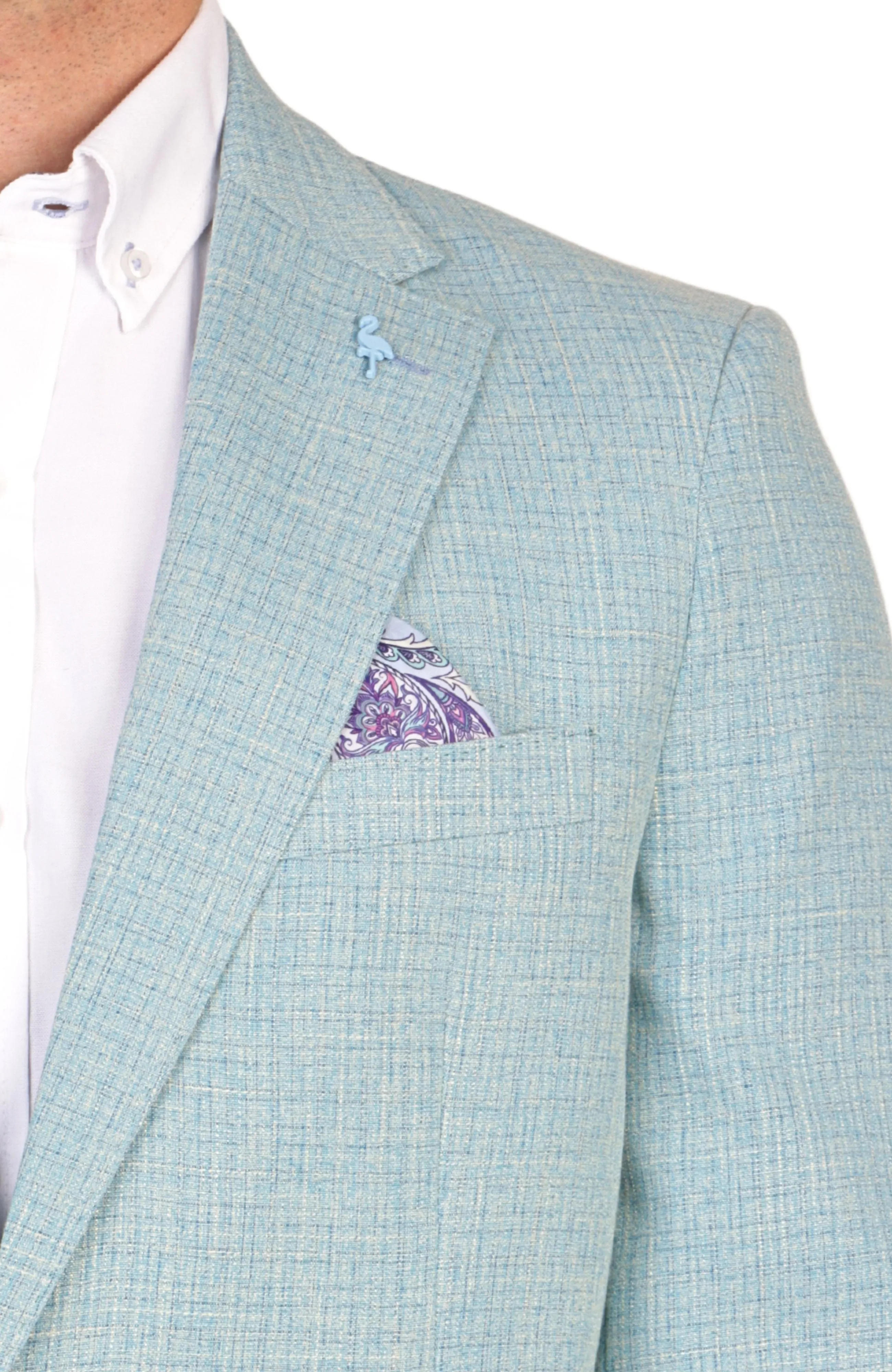 Sea Glass Green Checkered Sport Coat