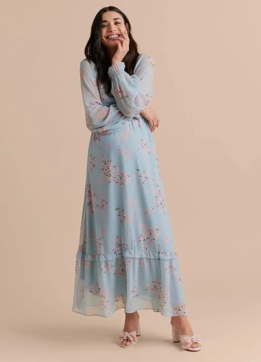 Smocked Bodice Empire Waist Dress