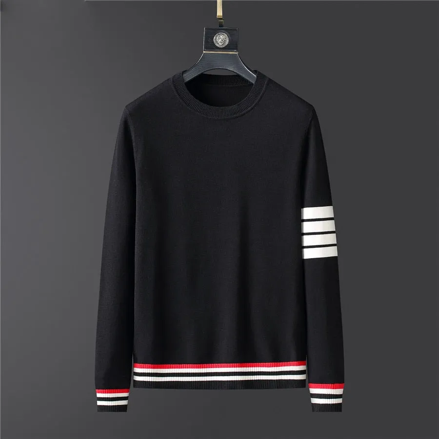 Solid Long Sleeve Warm Slim Sweaters