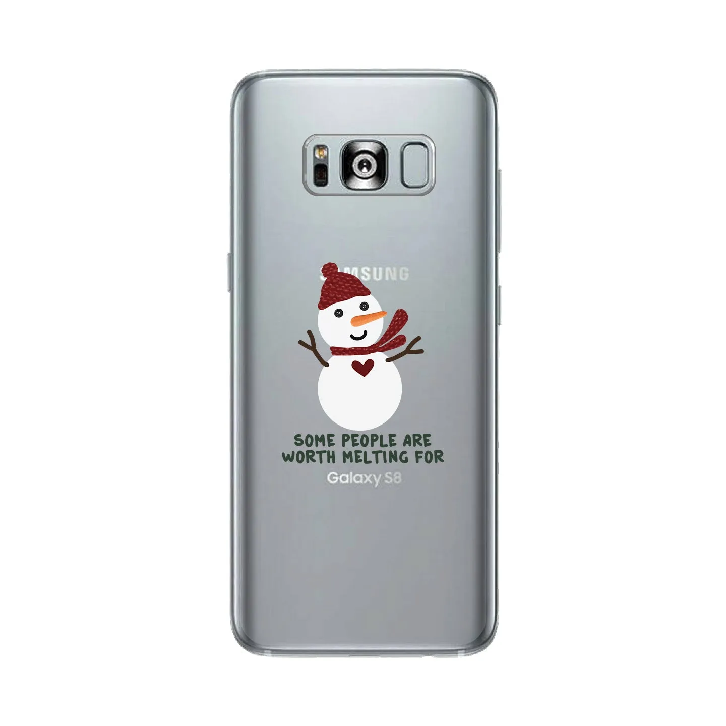 Some People Are Worth Melting For Snowman Clear Phone Case