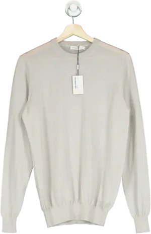 SuitSupply Beige Merino Wool Jumper UK XS