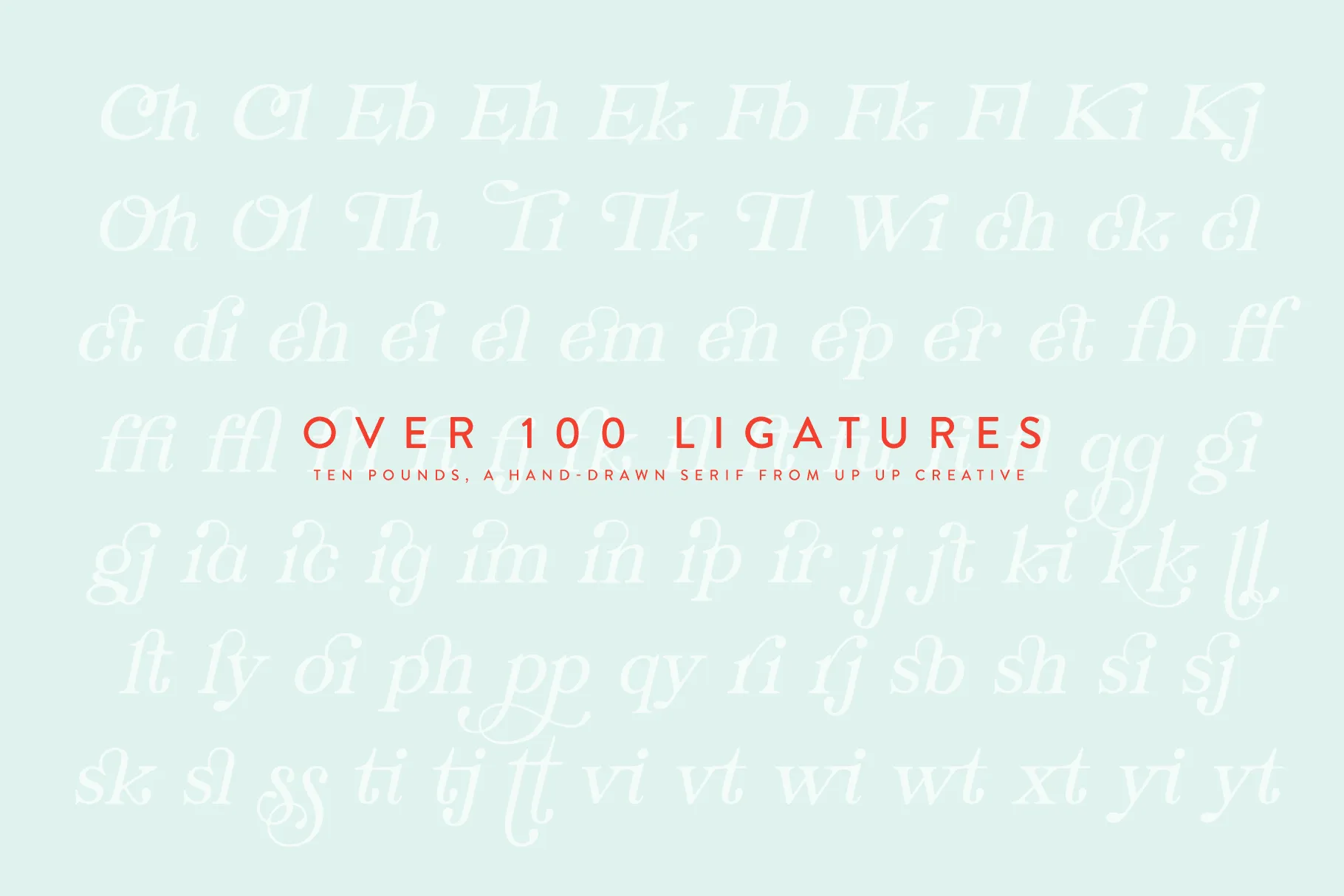 Ten Pounds, a Hand-Drawn Serif Font