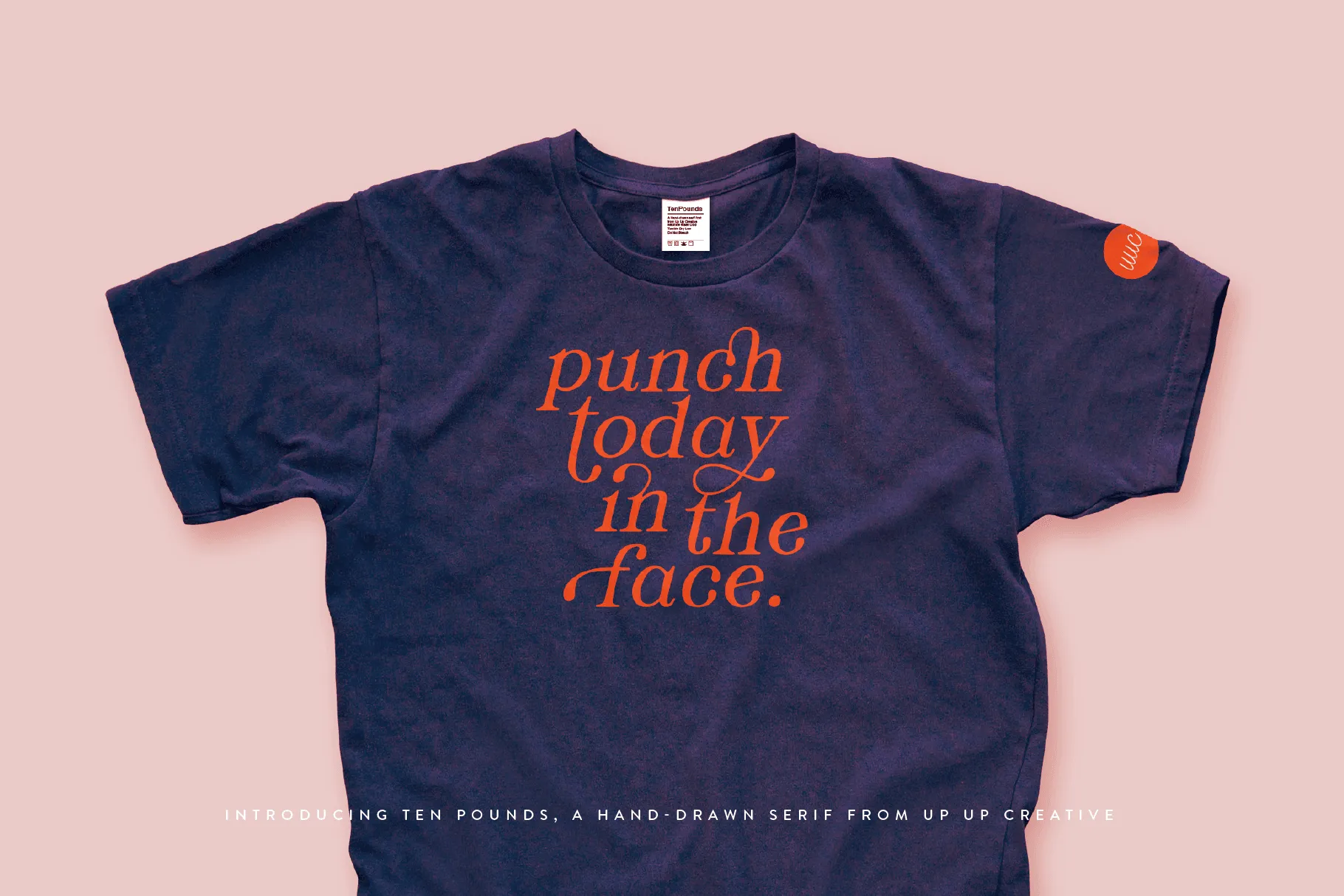 Ten Pounds, a Hand-Drawn Serif Font