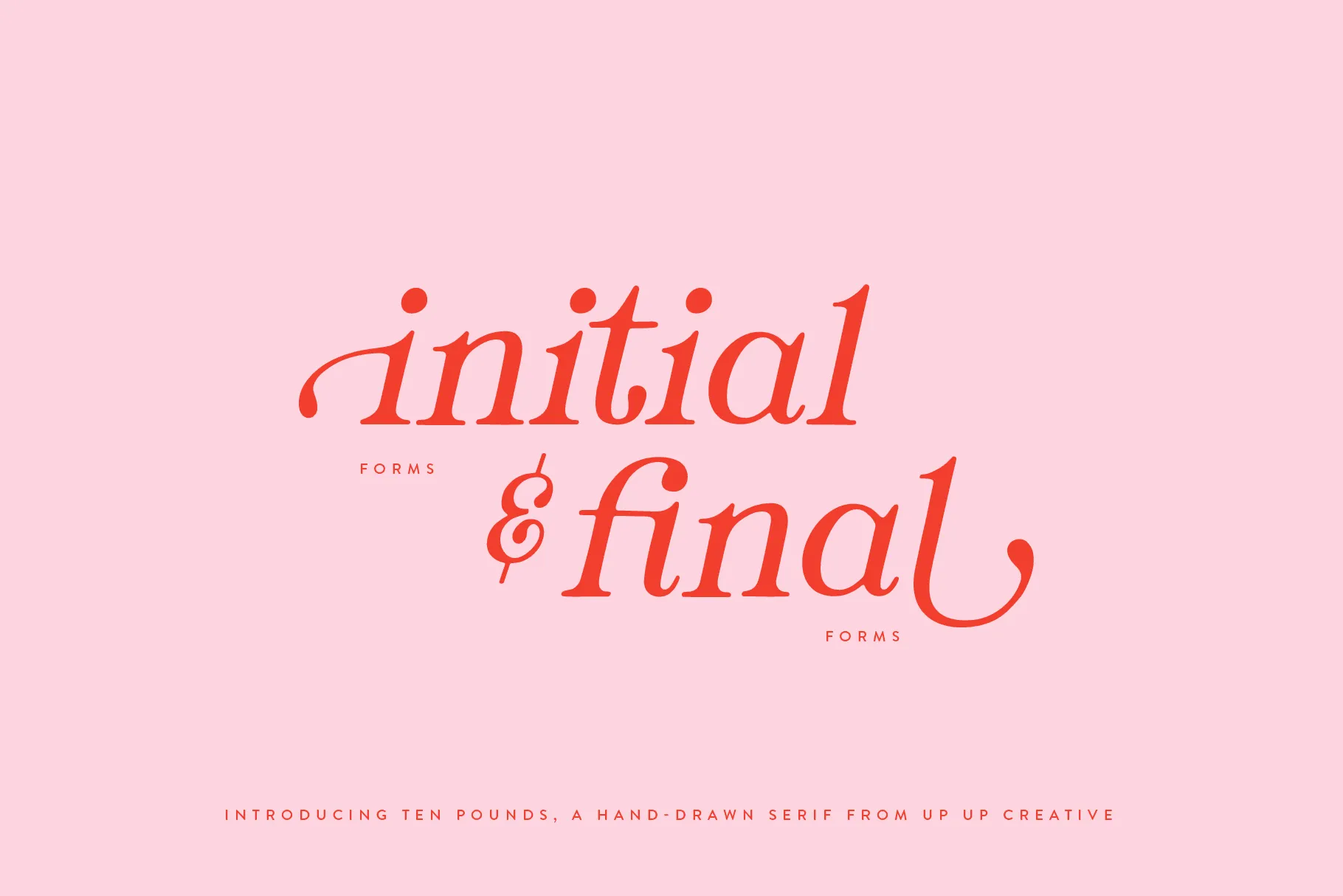 Ten Pounds, a Hand-Drawn Serif Font