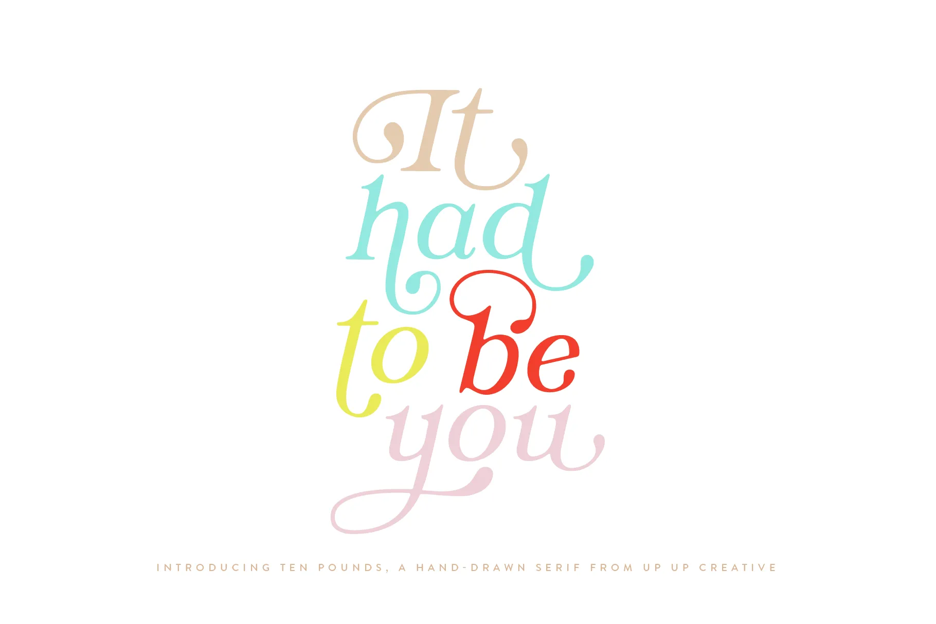 Ten Pounds, a Hand-Drawn Serif Font