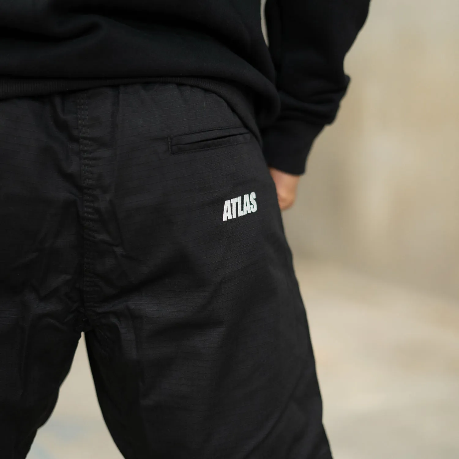 The Atlas Brand - 'Street' Ripstop Shorts - Black