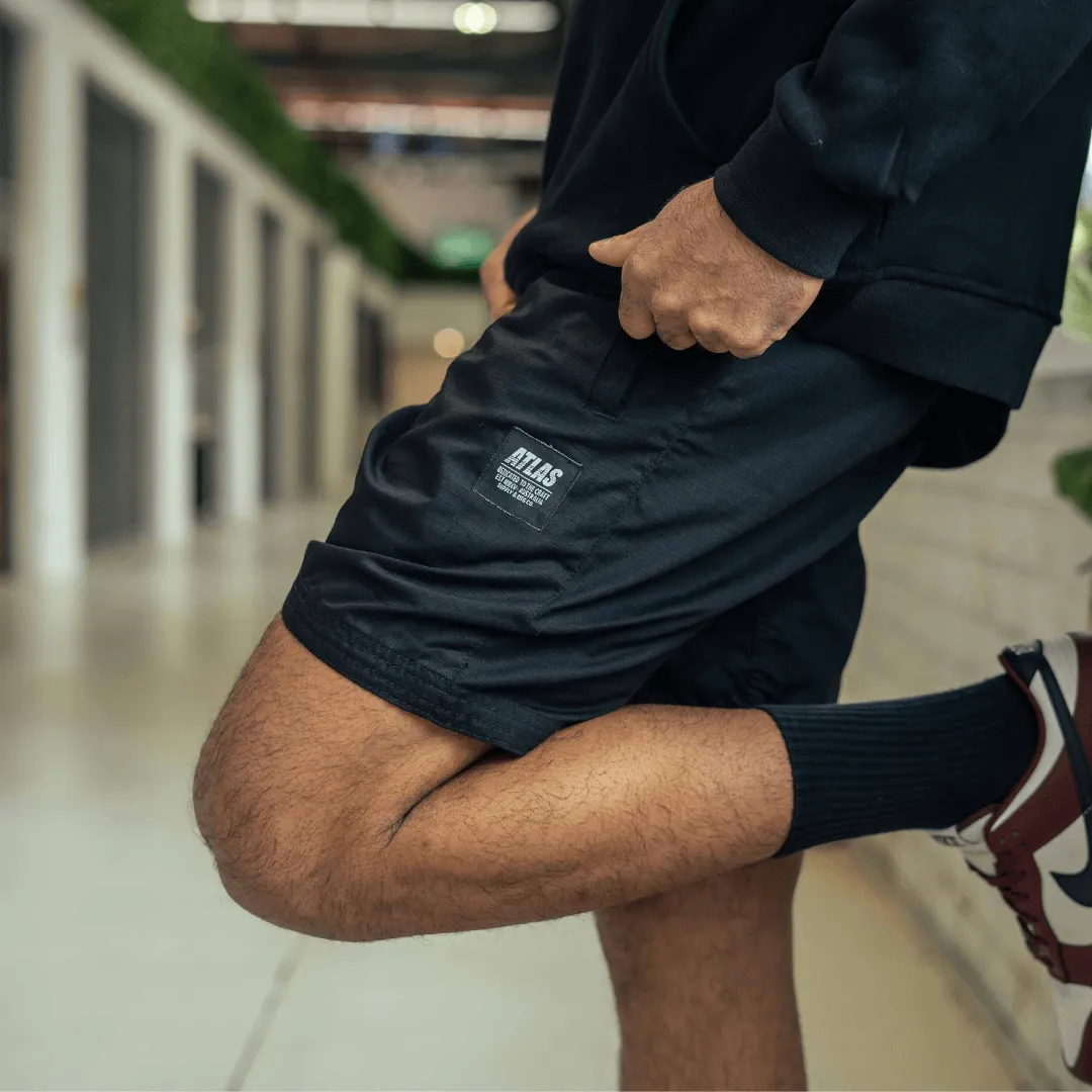 The Atlas Brand - 'Street' Ripstop Shorts - Black