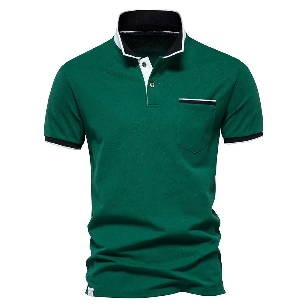 West Louis Brand Summer Cotton Casual Polo Shirt