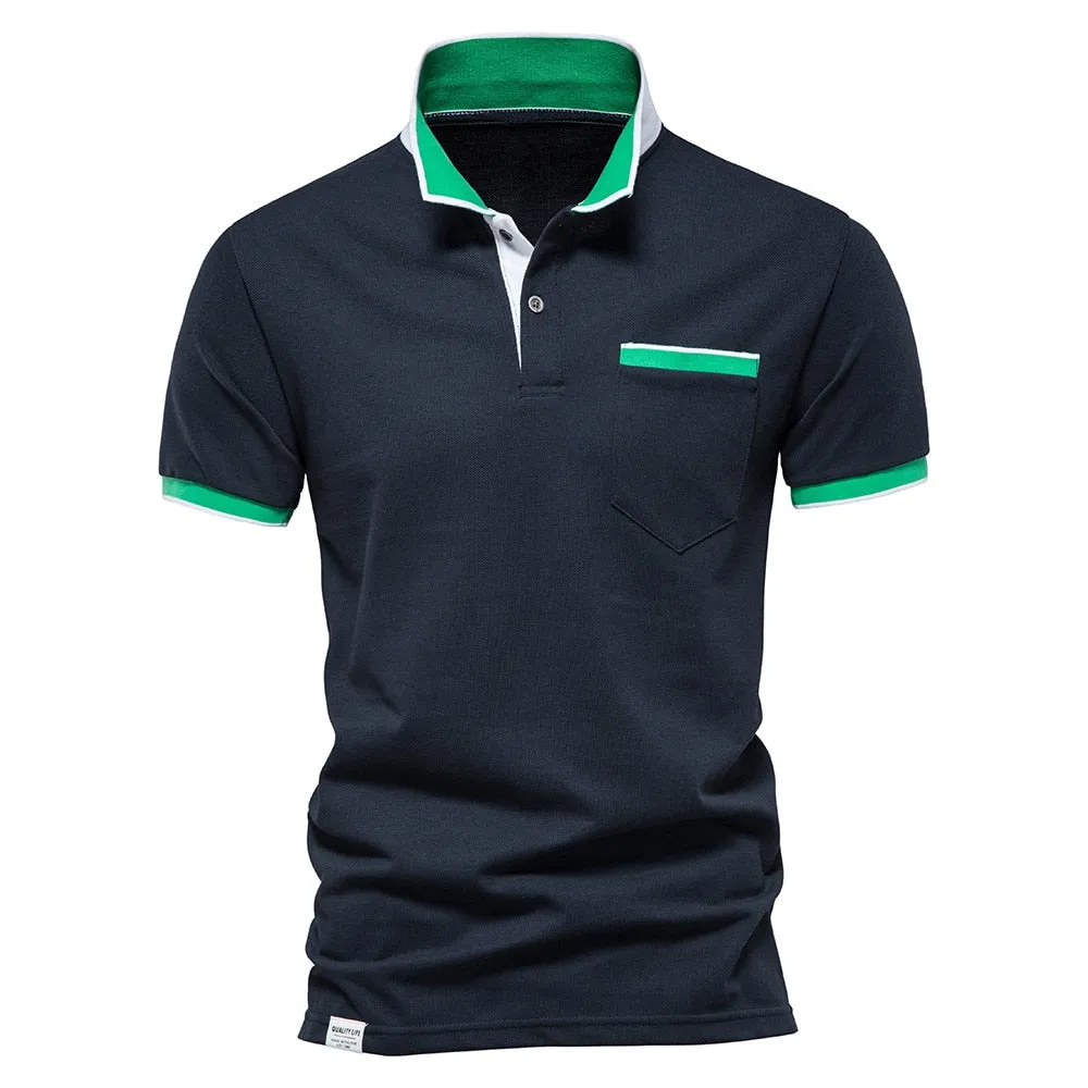 West Louis Brand Summer Cotton Casual Polo Shirt