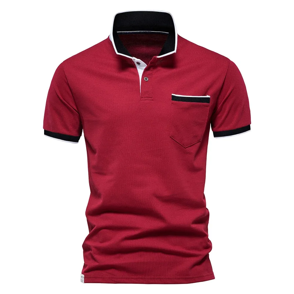 West Louis Brand Summer Cotton Casual Polo Shirt