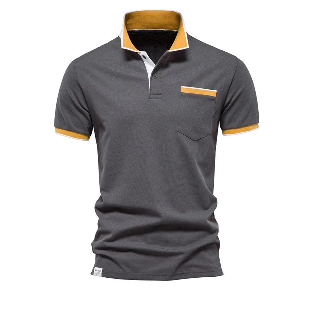 West Louis Brand Summer Cotton Casual Polo Shirt